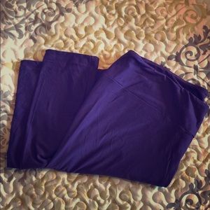 TC solid Purple Lularoe Leggings